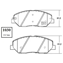  Pastillas de Freno Ceramica Hyundai Santa Fe 8322-D1202 DEL Mutec DG1202S 101.694915 Pastillas de Freno Ceramica Hyundai Santa 