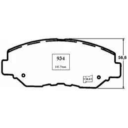  Pastillas de Freno Ceramica Honda CR-V Pilot 7795-D958 DEL Mutec DG914S 92.372881 Pastillas de Freno Ceramica Honda CR-V Pilot 