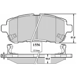  Pastillas de Freno Ceramica Ford Fiesta Mazda2 8738-D1454 DEL Mutec DG1454S 84.745763 Pastillas de Freno Ceramica Ford Fiesta M