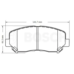  Pastillas de Freno Ceramica Mazda CX-5 8836-D1623 DEL Bosch F03B075847 111.864407 Pastillas de Freno Ceramica Mazda CX-5 8836-D