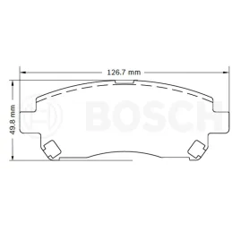  Pastillas de Freno Ceramica Toyota Avanza 8671-D1471 DEL Bosch F03B050449 198.305085 Pastillas de Freno Ceramica Toyota Avanza 