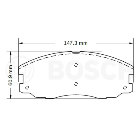  Pastillas de Freno Ceramica Chevrolet Captiva Sport Pontiac Vibe 8907-D1678 DEL Bosch F03B050437 188.983051 Pastillas de Freno 