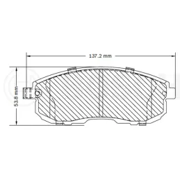  Pastillas de Freno Ceramica Nissan Sentra Maxima Juke 350Z Altima 7318-D815 DEL Bosch F03B076483 98.305085 Pastillas de Freno C