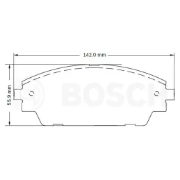  Pastillas de Freno Ceramica Mazda 3 CX-3 CX-30 8952-D1728 DEL Bosch F03B076151 126.271186 Pastillas de Freno Ceramica Mazda 3 C