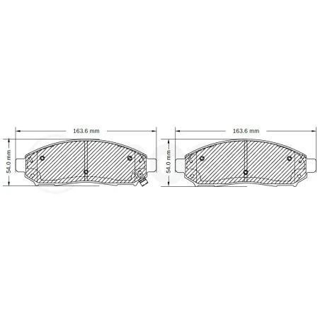  Pastillas de Freno Ceramica Nissan Frontier Pathfinder Xterra Suzuki Equator 8200-D1094 DEL Bosch F03B076529 140.677966 Pastill