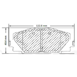 Pastillas de Freno Ceramica Toyota Yaris Prius C Lexus CT200h Scion iQ 8301-D1184 DEL Bosch F03B076531 136.440678 Pastillas de 