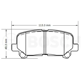  Pastillas de Freno Ceramica Honda Pilot Odyssey Acura MDX 8397-D1281 TRAS Bosch F03B076509 88.135593 Pastillas de Freno Ceramic
