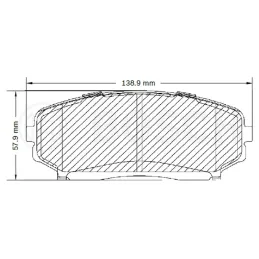  Pastillas de Freno Ceramica Mitsubishi Montero Mazda CX7 CX9 CX5 Ford Edge 8377-D1258 DEL Bosch F03B075997 156.779661 Pastillas