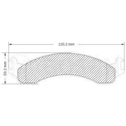 Pastillas de Freno Ceramica Dodge Truck Ram 7694-D821 DEL Bosch F03B050044 Bosch-Pastillas de Freno Ceramica Dodge Truck Ram 769