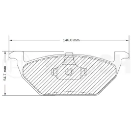 Pastillas de Freno Ceramica Volkswagen Golf Polo Bora Jetta 7635-D768 DEL Bosch F03B076403 Bosch-Pastillas de Freno Ceramica Vol