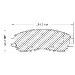 Pastillas de Freno Ceramica Honda CR-V Odyssey Acura RDX 7994-D1089 DEL Beste D1089.7994 beste-Pastillas de Freno Ceramica Honda