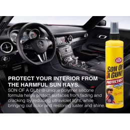 Silicona para Autos Son Of A Gun Protectant 10oz Brilla y protege vinilo caucho y plástico STP stp-Silicona para Autos Son Of A 