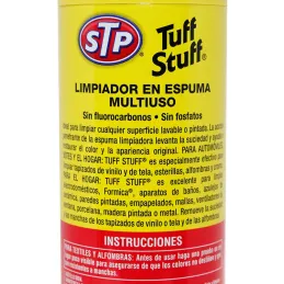 Limpiador de Espuma Quita Manchas TUFF STUFF 650ml Telas Vinilos Alfombra STP stp-Limpiador de Espuma Quita Manchas TUFF STUFF 6