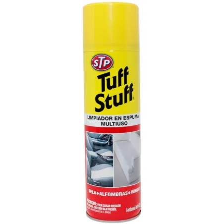  Limpiador de Espuma Quita Manchas TUFF STUFF 650ml Telas Vinilos Alfombra STP 18.644068 Limpiador de Espuma Quita Manchas TUFF 