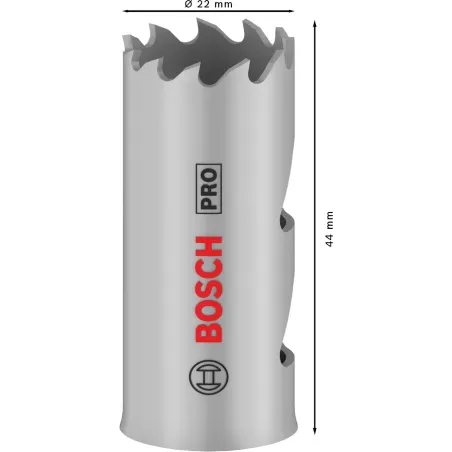  Sierra copa HSS Cobaltada 22mm Multimaterial PRO Bosch 2608901495 33.050847 Sierra copa HSS Cobaltada 22mm Multimaterial PRO Bo