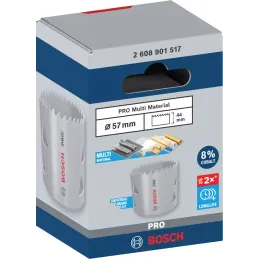 Sierra copa Multimaterial Cobaltada 57 mm Bosch 2608901517 Bosch-Sierra copa Multimaterial Cobaltada 57 mm Bosch 2608901517 Para