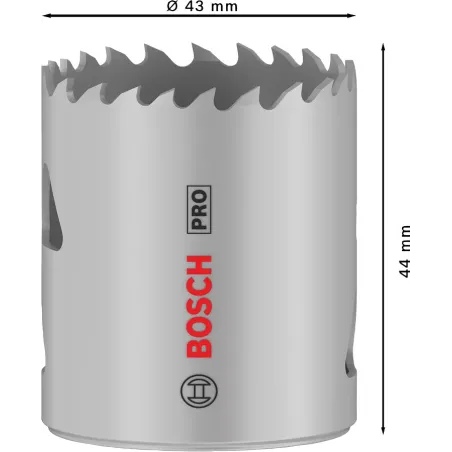  Sierra copa Multimaterial Cobaltada 43mm Bosch 2608901509 49.152542 Sierra copa Multimaterial Cobaltada 43mm Bosch 2608901509 D