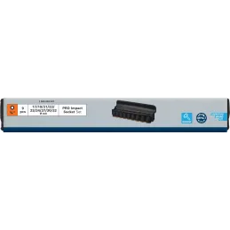 Juego Dados Impacto 9pzas 17 19 21 22 23 24 27 30 32mm E3/4 Corto Bosch 2608003041 Bosch-Juego Dados Impacto 9pzas 17 19 21 22 2