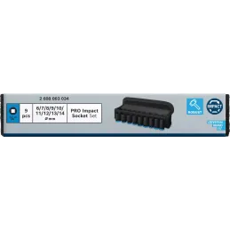 Juego Dados Impacto 9pzas 6 7 8 9 10 11 12 13 14mm E1/4 Corto Bosch 2608003034 Bosch-Juego Dados Impacto 9pzas 6 7 8 9 10 11 12 