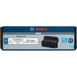 Juego Dados Impacto 9pzas 6 7 8 9 10 11 12 13 14mm E1/4 Largo Bosch 2608003035 Bosch-Juego Dados Impacto 9pzas 6 7 8 9 10 11 12 