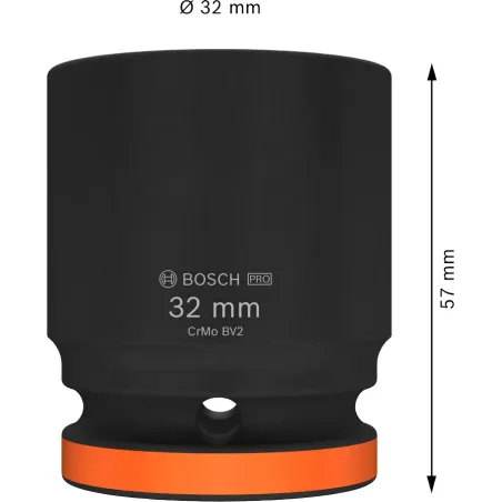  Dado Impacto 32mm E3/4" Corto Bosch 2608003063 53.389831 Dado Impacto 32mm E3/4" Corto Bosch 2608003063 Diseñado para enganches