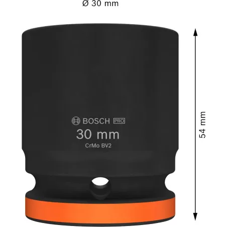 Dado Impacto 30mm E3/4" Corto Bosch 2608003062 53.389831 Dado Impacto 30mm E3/4" Corto Bosch 2608003062Diseñado para enganches 
