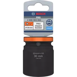 Dado Impacto 30mm E3/4" Corto Bosch 2608003062 Bosch-Dado Impacto 30mm E3/4" Corto Bosch 2608003062Diseñado para enganches cuadr