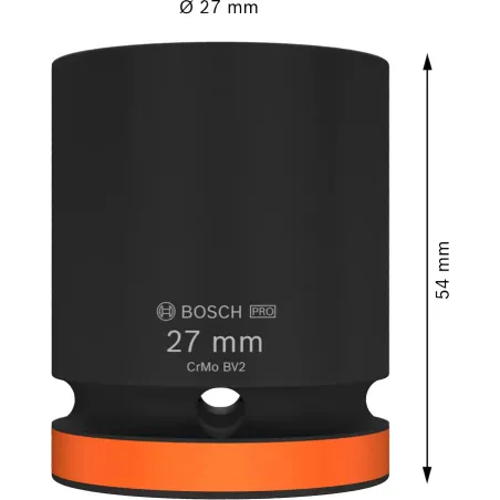  Dado Impacto 27mm E3/4" Corto Bosch 2608003061 45.762712 Dado Impacto 27mm E3/4" Corto Bosch 2608003061 PRO Impact Socket Para 