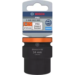 Dado Impacto 24mm E3/4" Corto Bosch 2608003060 Bosch-Dado Impacto 24mm E3/4" Corto Bosch 2608003060 PRO Impact Socket Para llave