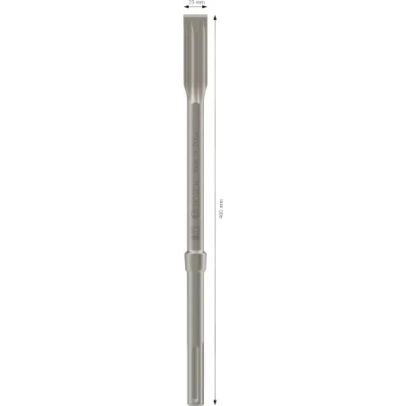  Cincel SDS Max-5C Plano 25x400mm x10pzas Autoafilable R-Tec Bosch 2608690575 744.915254 Cincel SDS Max-5C Plano 25x400mm x10pza