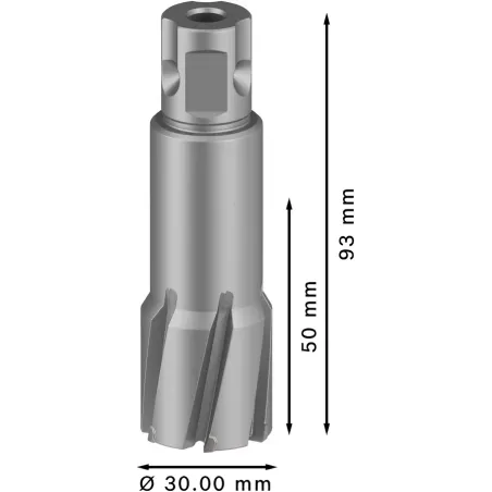  Broca Anular TCT 30mm x50x93mm Metal Bosch 2608577503 174.576271 Broca Anular TCT 30mm x50x93mm Metal Bosch 2608577503 Larga vi