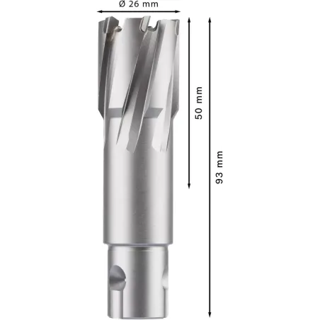  Broca Anular TCT 26mm x50x93mm Metal Bosch 2608577501 174.576271 Broca Anular TCT 26mm x50x93mm Metal Bosch 2608577501 Larga vi