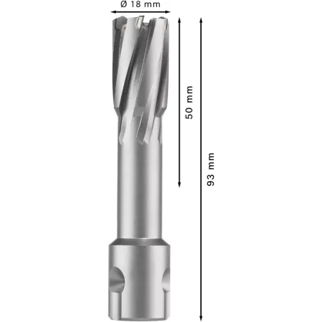 Broca Anular TCT 18mm x50x93mm Metal Bosch 2608577497 Bosch-Broca Anular TCT 18mm x50x93mm Metal Bosch 2608577497 Larga vida úti