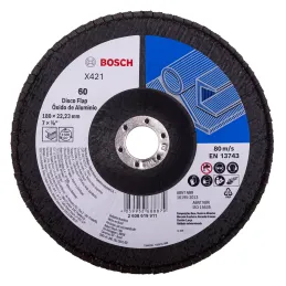 Disco Flap 7" 180mm G60 Curvo FibraVidrio x421 Bosch 2608619911 Bosch-Disco Flap 7" 180mm G60 Curvo FibraVidrio x421 Bosch 26086