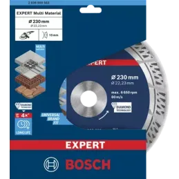 Disco Corte Diamantado Multimaterial 9" 230x22.23mm Bosch 2608900663 Bosch-Disco Corte Diamantado Multimaterial 9" 230x22.23mm B