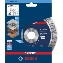 Disco Corte Diamantado Multimaterial 6" 150x22.23mm Bosch 2608900661 Bosch-Disco Corte Diamantado Multimaterial 6" 150x22.23mm B