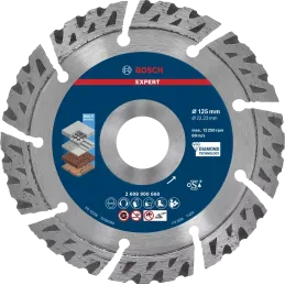 Disco Corte Diamantado Multimaterial 5" 125x22.23mm Bosch 2608900660 Bosch-Disco Corte Diamantado Multimaterial 5" 125x22.23mm B