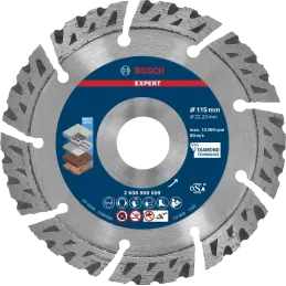 Disco Corte Diamantado Multimaterial 4-1/2" 115x22.23mm Bosch 2608900659 Bosch-Disco Corte Diamantado Multimaterial 4-1/2" 115x2