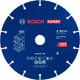 Disco Corte Carbide Multi Wheel 7" 180x22.23mm Expert Bosch 2608901681 Bosch-Disco Corte Carbide Multi Wheel 7" 180x22.23mm Expe