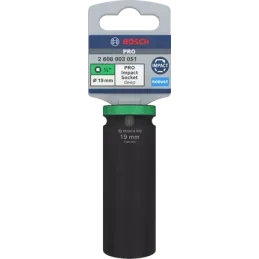 Dado Impacto 19mm E1/2" Largo Bosch 2608003051 Bosch-Dado Impacto 19mm E1/2" Largo Bosch 2608003051 -2608.003.051-000- 2