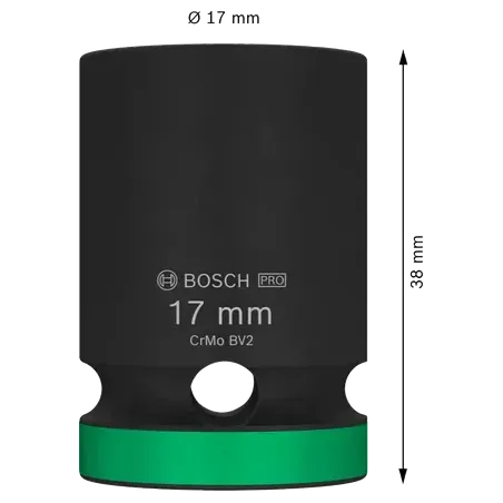  Dado Impacto 17mm E1/2" Corto Bosch 2608003048 16.949153 Dado Impacto 17mm E1/2" Corto Bosch 2608003048  2608.003.048-000 1 Bos