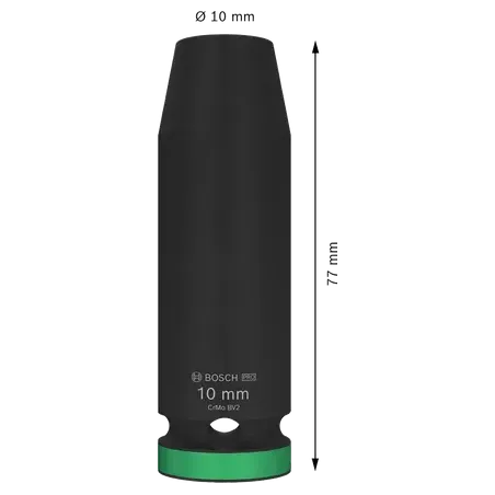  Dado Impacto 10mm E1/2" Largo Bosch 2608003044 21.186441 Dado Impacto 10mm E1/2" Largo Bosch 2608003044  2608.003.044-000 1 Bos