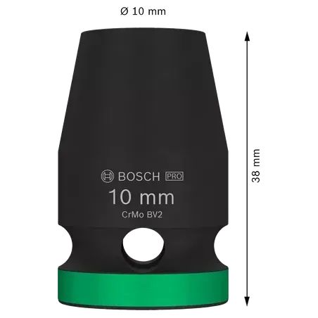  Dado Impacto 10mm E1/2" Corto Bosch 2608003043 14.576271 Dado Impacto 10mm E1/2" Corto Bosch 2608003043  2608.003.043-000 1 Bos