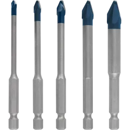 Broca Ceramica Dura 4,5,6,8,10mm 5Pzas HEX-9 Bosch 2608900597 Bosch-Broca Ceramica Dura 4,5,6,8,10mm 5Pzas HEX-9 Bosch 260890059