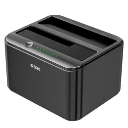  Estación/Docking SSK Dual para HDD/SSD (3.5"/2.5") con funciónes de clonación/duplicacion. 0 Estación/Docking SSK Dual para HDD