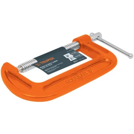  Prensa de hierro Nodular 6", Manija deslizante en T, uso general, PNT-6 17663 Truper 33.050847 Prensa de hierro Nodular 6", Man