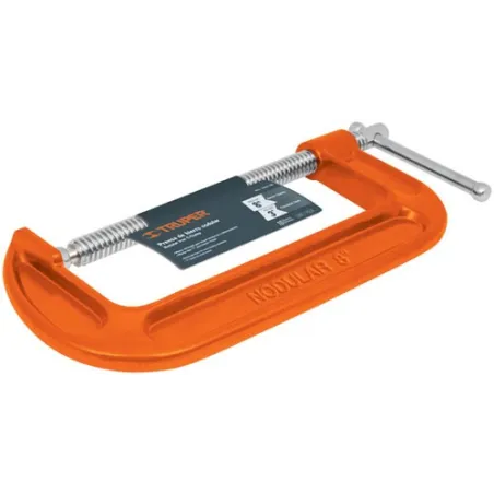  Prensa de hierro Nodular 8", Manija deslizante en T, uso general, PNT-8 17664 Truper 44.915254 Prensa de hierro Nodular 8", Man
