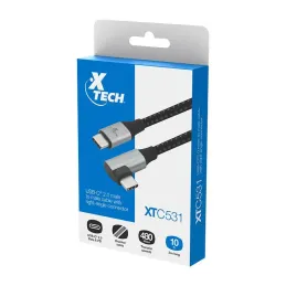 Cable USB USB-C Macho a Macho Conector L Xtech XTC-531 Xtech-Cable USB USB-C Macho a Macho Conector L Xtech XTC-531 Cable USB-C®