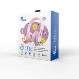 Auriculares On-ear Xtech XTH-355 Cutie con Mic TRRS 3.5mm Rosado Xtech-Auriculares On-ear Xtech XTH-355 Cutie con Mic TRRS 3.5mm