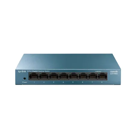 Switch TP-Link LS108G 8-Puertos 10/100/1000Mbps Tp-link-Switch TP-Link LS108G 8-Puertos 10/100/1000Mbps Puertos 10/100/1000Mbos 